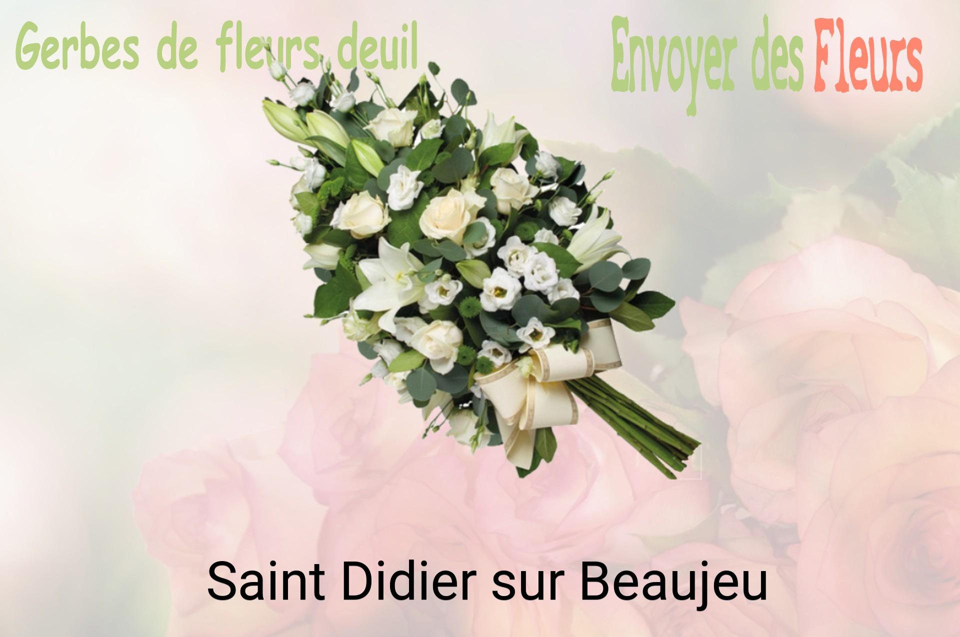 Gerbe de fleurs de deuil livrée à Saint-Didier-sur-Beaujeu